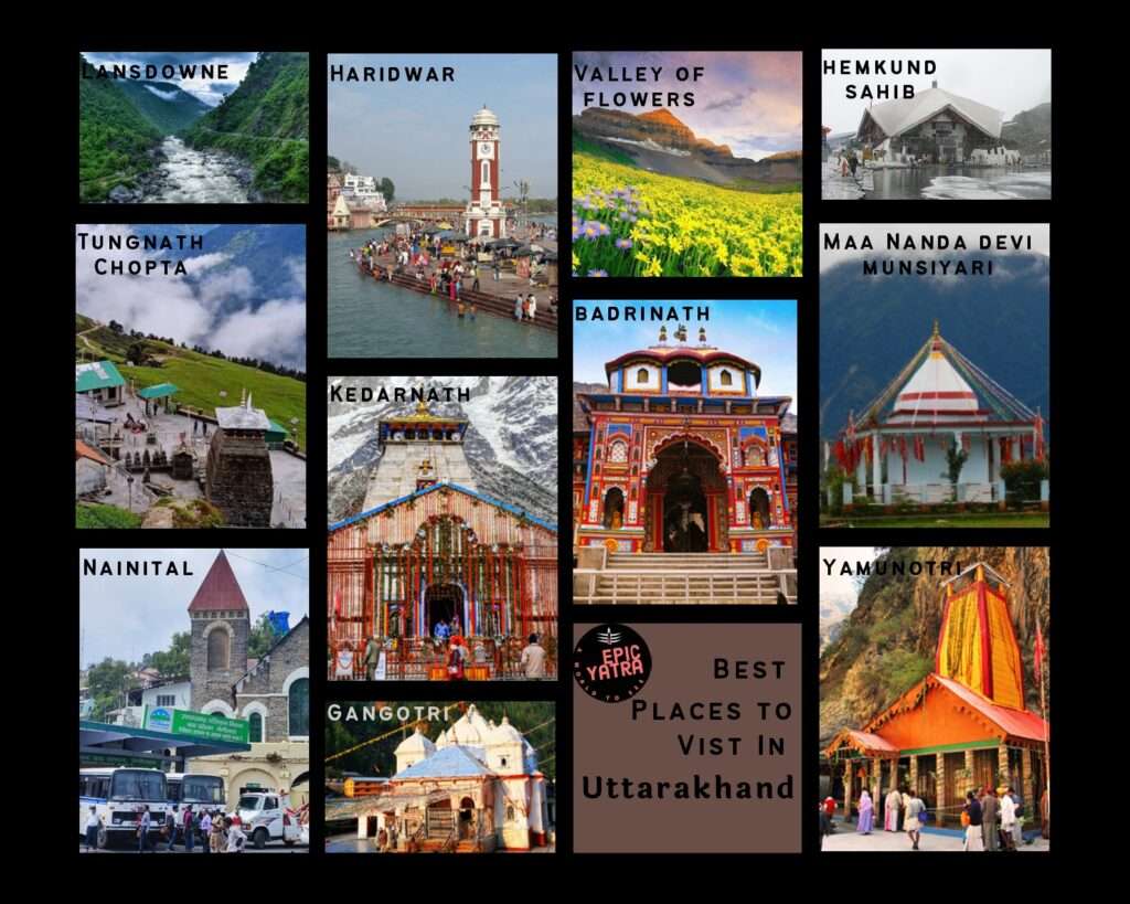 uttarakhand tourist places list