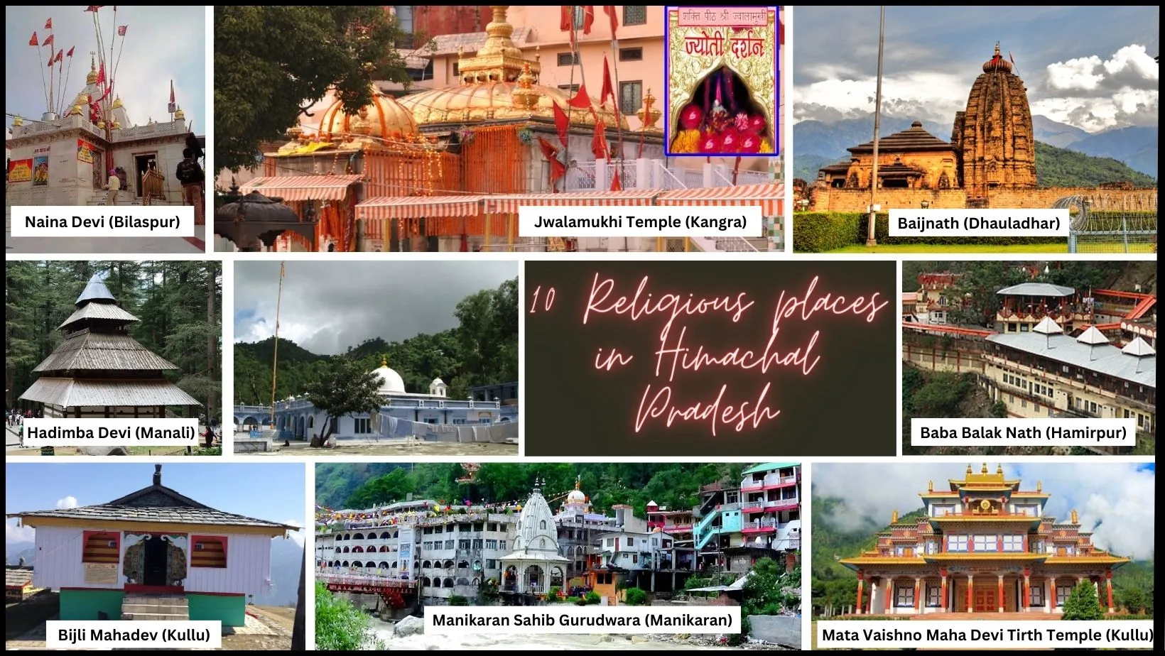 10 Religious places in Himachal Pradesh