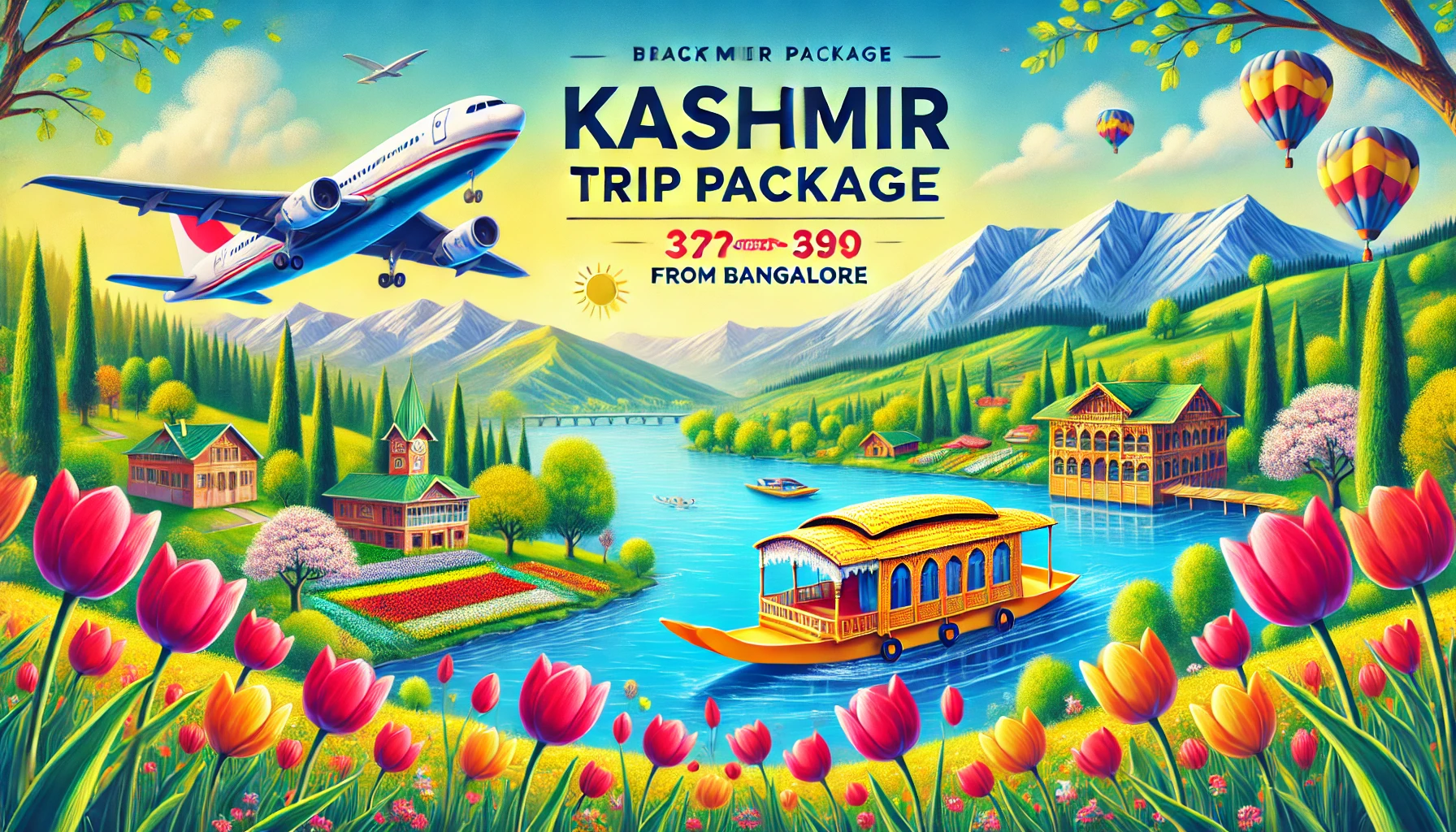 kashmir trip packages from Bangalore