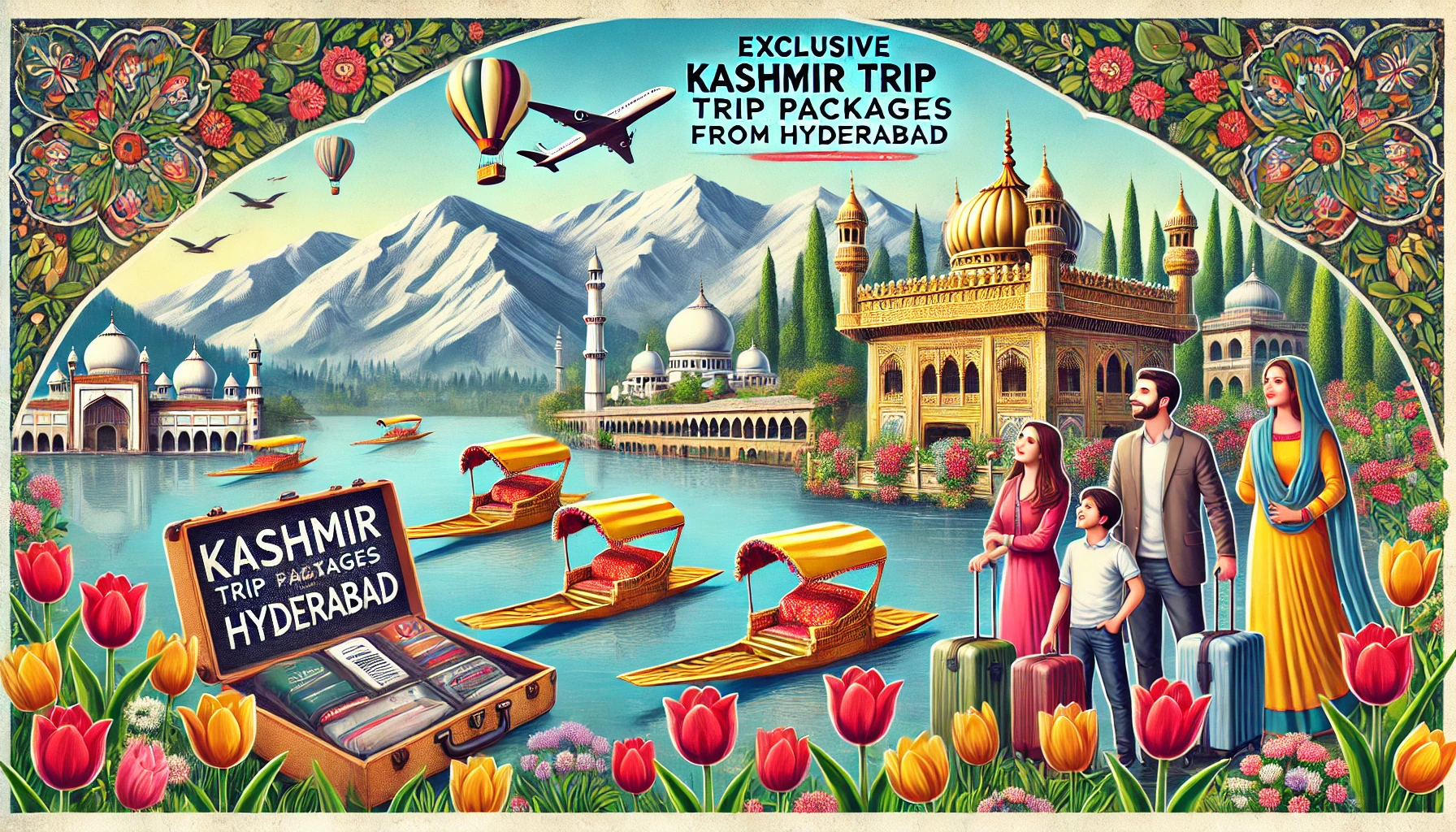 Kashmir trip packages from Hyderabad