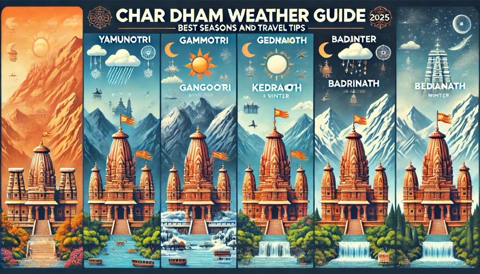 Char Dham weather guide 2025