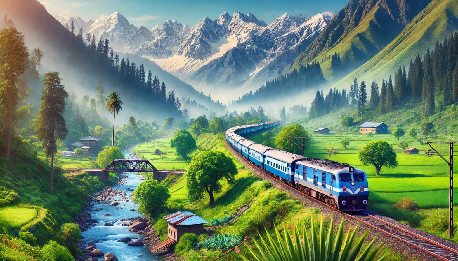 A scenic journey for Delhi to Kashmir by train