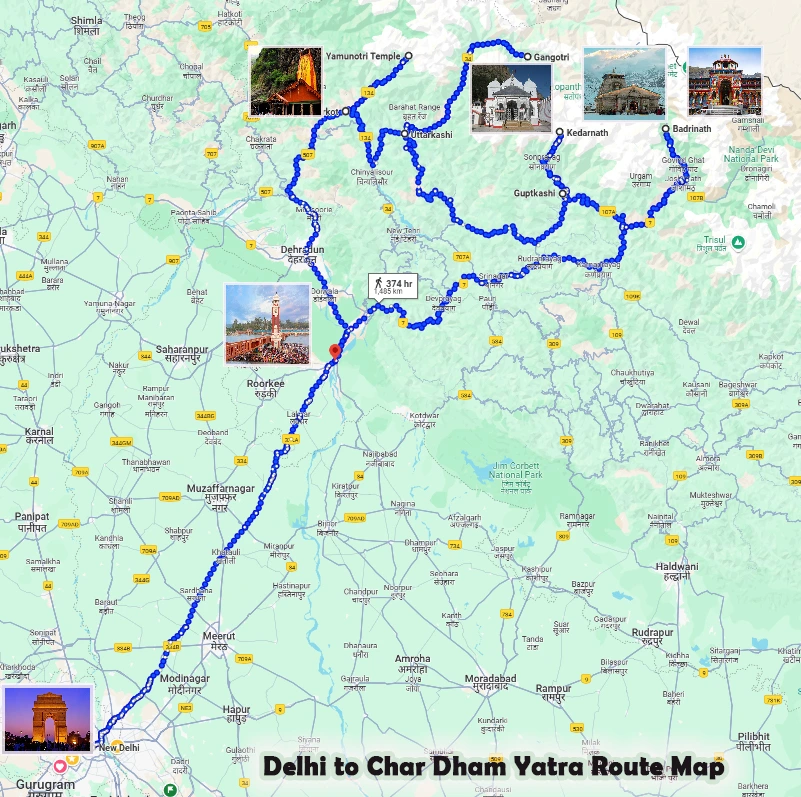 Delhi to Char Dham Yatra – Travel Tips & Route Guide